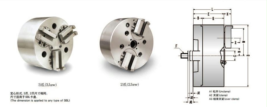 绅纲球锁动力卡盘图纸